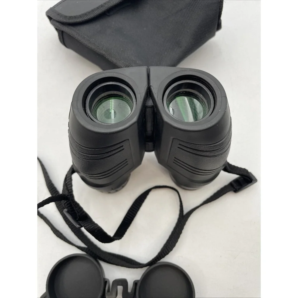 Occer 12x25 Compact Low Light Vision Binoculars - Black w/Case